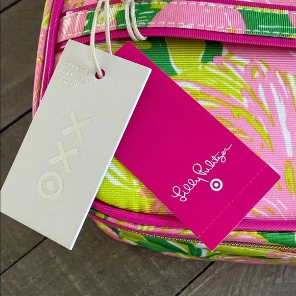 Lilly Pulitzer for Target Travel cosmetic train case in "Fan Dance" print - Picture 3 of 7